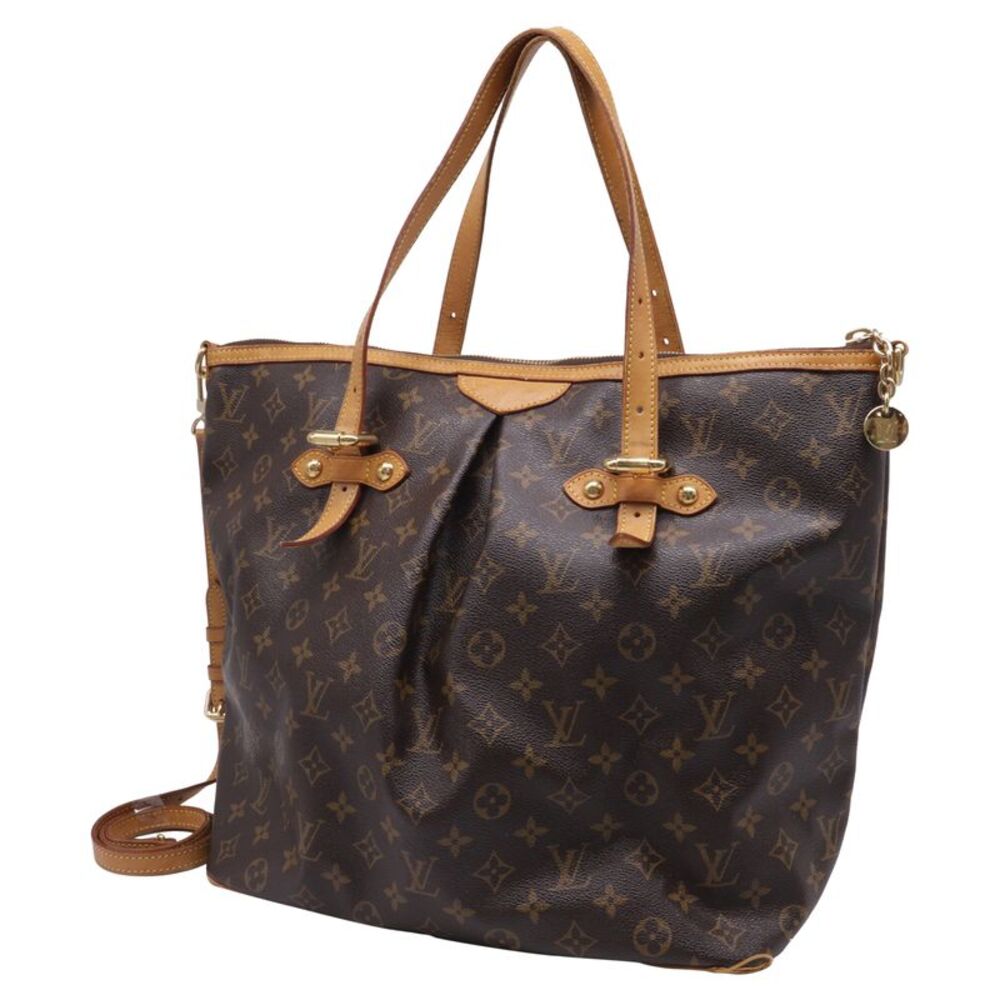 Louis Vuitton Palermo GM Tote Bag in Brown Coated Canvas - Picture 2 of 12